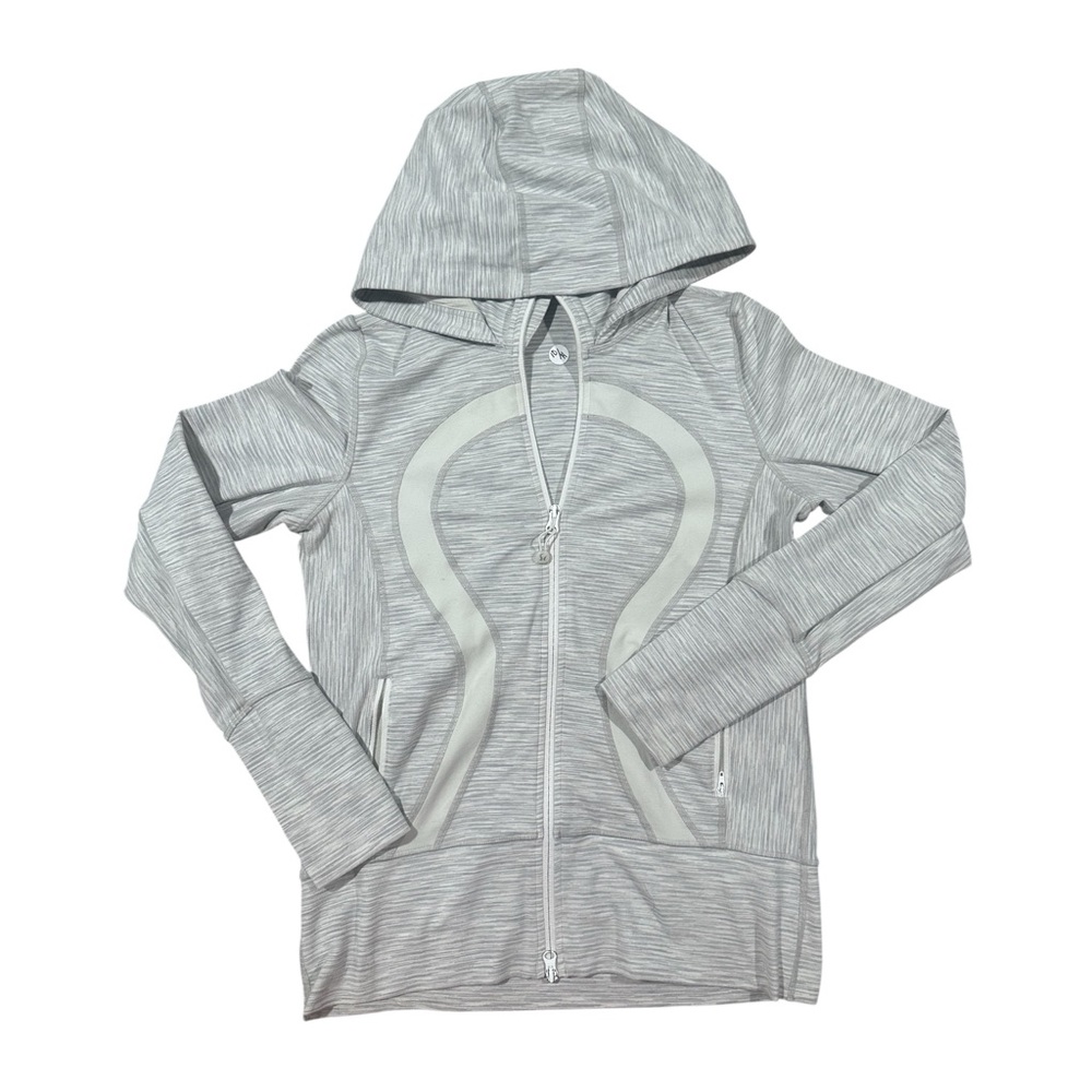 Pre-Loved Lululemon Scuba Hoodie Gray Full Zip Sweatshirt Size Medium